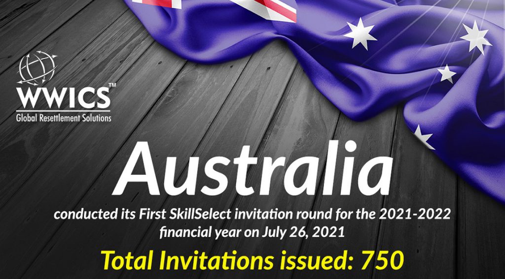 Australia invited 750 immigration candidates to apply for PR in its